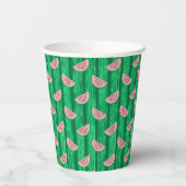 Watermelon Pattern Papieren Bekers (Achterkant)