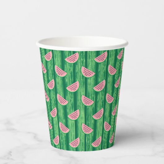 Watermelon Pattern  Papieren Bekers (Achterkant)