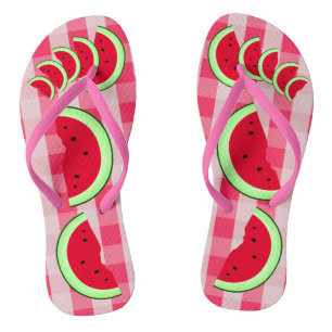 Watermelon Picnic Fruity Summer Teenslippers