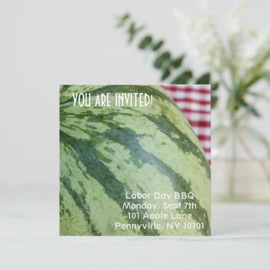 Watermelon Picnic Kaart (Staand voorkant)