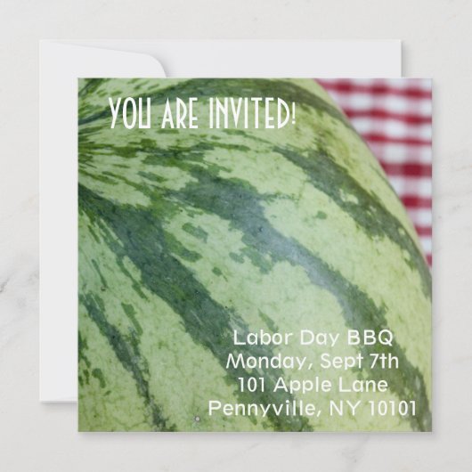 Watermelon Picnic Kaart (Voorkant)