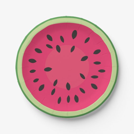 Watermelon Picnic Papieren Bordje (Voorkant)