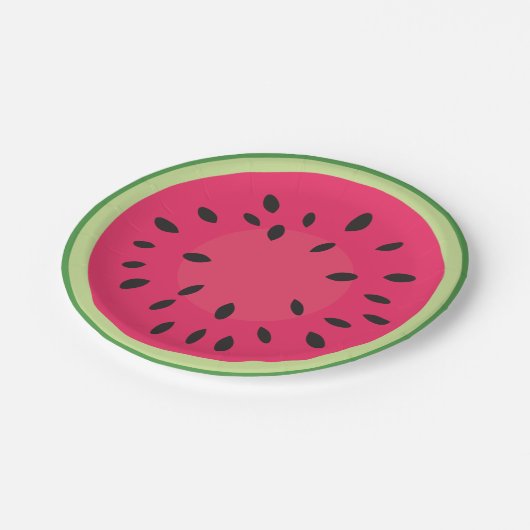 Watermelon Picnic Papieren Bordje (Gekanteld)