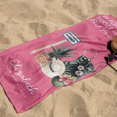 Watermelon Pink Sorbet | Tropische zomervakantie Strandlaken