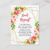 Watermelon Pomegranate Baby Shower Book Request Informatiekaartje (Voorkant)