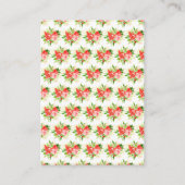 Watermelon Pomegranate Baby Shower Diaper Raffle Informatiekaartje (Achterkant)
