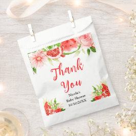 Watermelon Pomegranate Baby Shower Thank You Bedankzakje