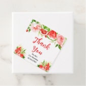 Watermelon Pomegranate Birthday Thank You Bedankjes Labels (In situ)