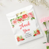 Watermelon Pomegranate Birthday Thank You Bedankzakje (Gezegeld)