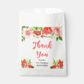 Watermelon Pomegranate Birthday Thank You Bedankzakje (Voorkant)