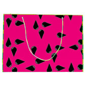 Watermelon Print Gift Bag Pink and Green Party Bag Groot Cadeauzakje (Achterkant)