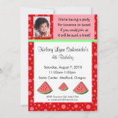 Watermelon Red Pink Kaart (Achterkant)