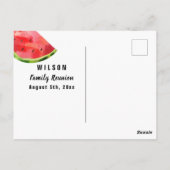Watermelon Reunion BBQ Party Save the Date Briefkaart (Achterkant)