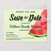 Watermelon Reunion BBQ Party Save the Date Briefkaart (Voorkant)