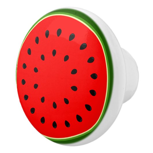 Watermelon Round Slice Ceramic Knob. Keramische Knop (Rechts)