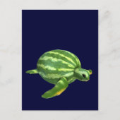 Watermelon Seaturtle Briefkaart (Voorkant)