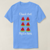 Watermelon Six Pack Workout T-shirt (Design voorkant)