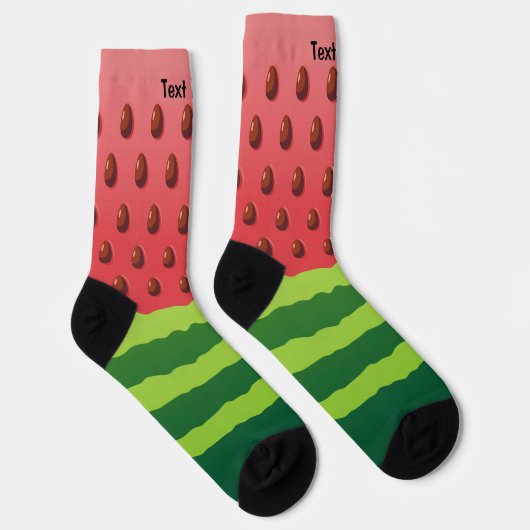 Watermelon Slice Background Socks Sokken (Rechts)