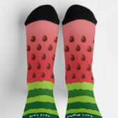 Watermelon Slice Background Socks Sokken (Top)