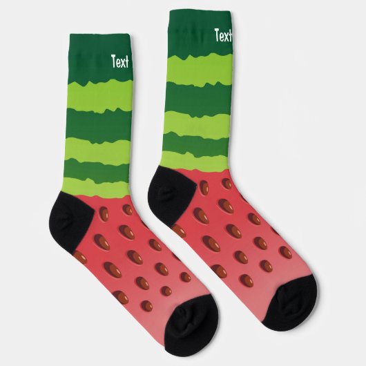 Watermelon Slice Background Socks Sokken (Rechts)