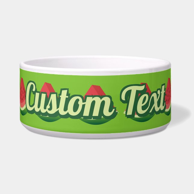 Watermelon Slice Bowl Voerbakje (Voorkant)