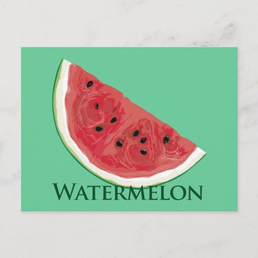 Watermelon Slice Briefkaart (Voorkant)