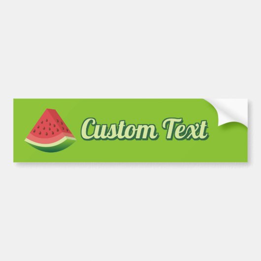 Watermelon Slice Bumpersticker (Voorkant)
