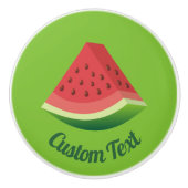 Watermelon Slice Ceramic Knob. Keramische Knop (Voorkant)