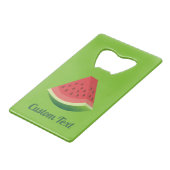 Watermelon Slice Creditcard Fles Open Creditkaart Flessenopener (Voorkant Gekanteld)