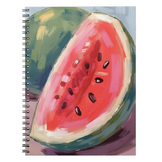 Watermelon Slice | Fruit Watercolor Painting Notitieboek (Voorkant)