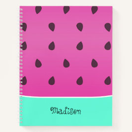 Watermelon Slice | Gepersonaliseerde spirale lapto Notitieboek