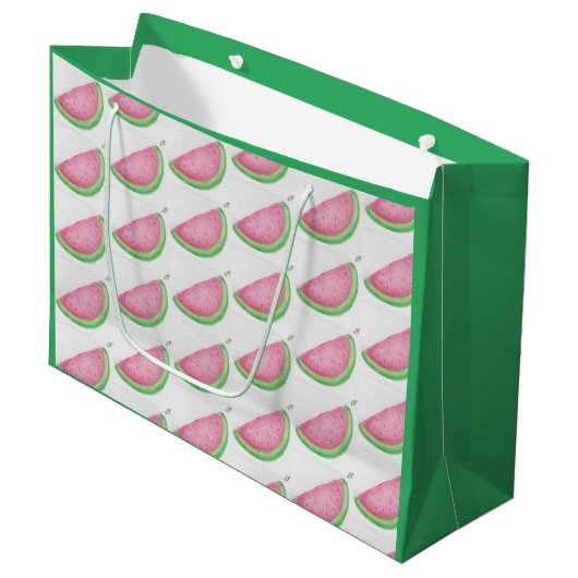 Watermelon Slice Groot Cadeauzakje (Voorkant Gekanteld)