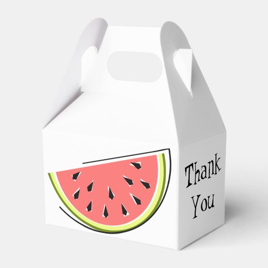Watermelon Slice Hartelijk dank Bedankdoosjes (Voorkant Zijde)