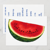 Watermelon Slice Kaart (Voorkant / Achterkant)