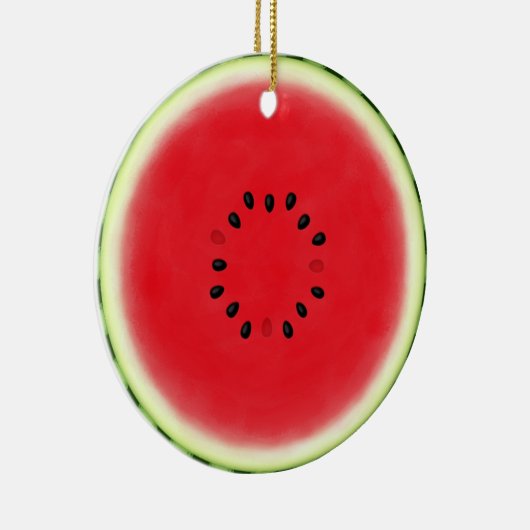 Watermelon Slice Keramisch Ornament (Rechts)