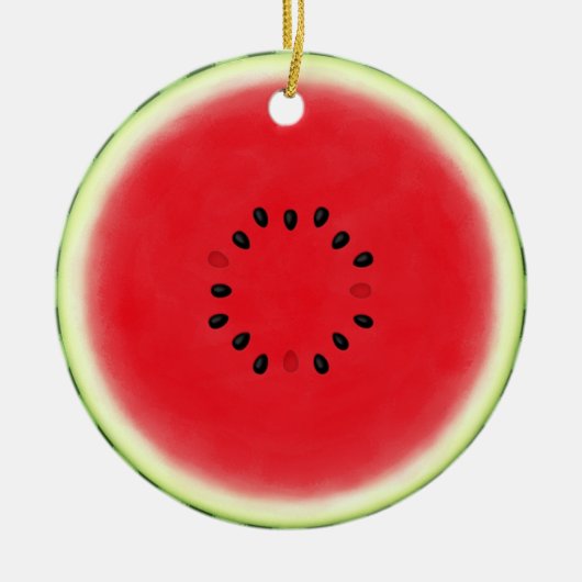 Watermelon Slice Keramisch Ornament (Voorkant)
