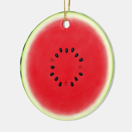 Watermelon Slice Keramisch Ornament (Links)