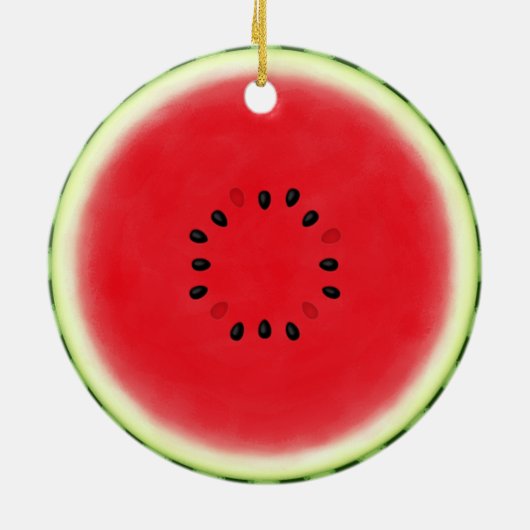 Watermelon Slice Keramisch Ornament (Achterkant)
