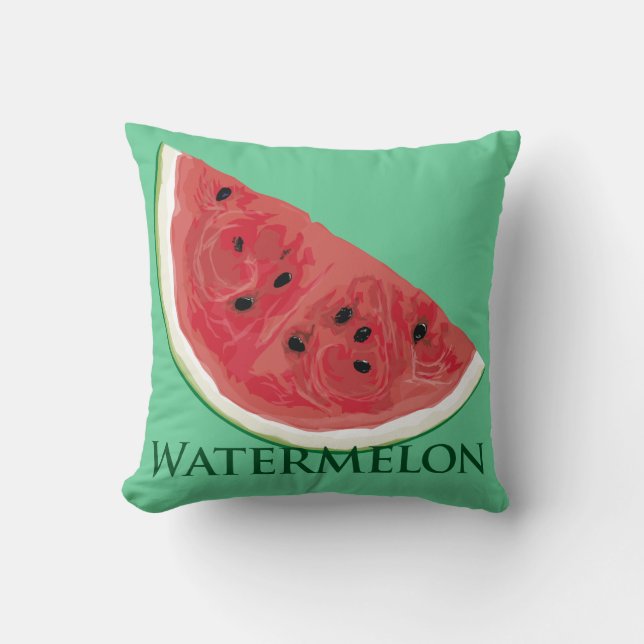Watermelon Slice Kussen (Voorkant)