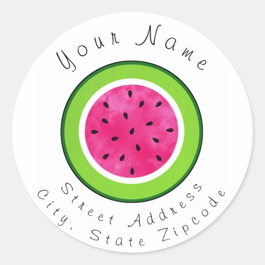 Watermelon Slice Label (Voorkant)