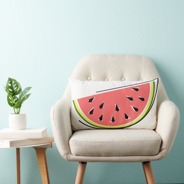 Watermelon Slice lumbar Kussen (Stoel)