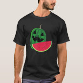 Watermelon Slice Melon Lazy Halloween Costume T-shirt (Voorkant)