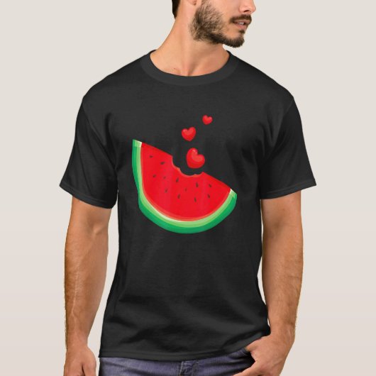 Watermelon Slice Melon Summer Vacation Sason Frui T-shirt (Voorkant)
