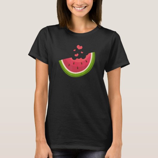 Watermelon Slice Melon Summer Vacation Sason Frui T-shirt (Voorkant)