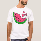 Watermelon Slice Melon Summer Vacation Sason Frui T-shirt (Voorkant)