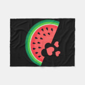 Watermelon Slice Melon Summer Vacation Watermelon  Fleece Deken (Voorkant (Horizontaal))