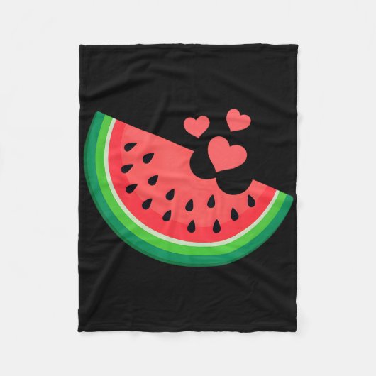 Watermelon Slice Melon Summer Vacation Watermelon  Fleece Deken (Voorkant)