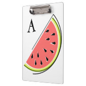 Watermelon Slice Monogram Klembord (Links)