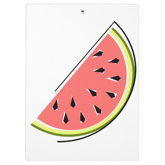 Watermelon Slice Monogram Klembord (Achterkant)