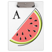 Watermelon Slice Monogram Klembord (Voorkant)